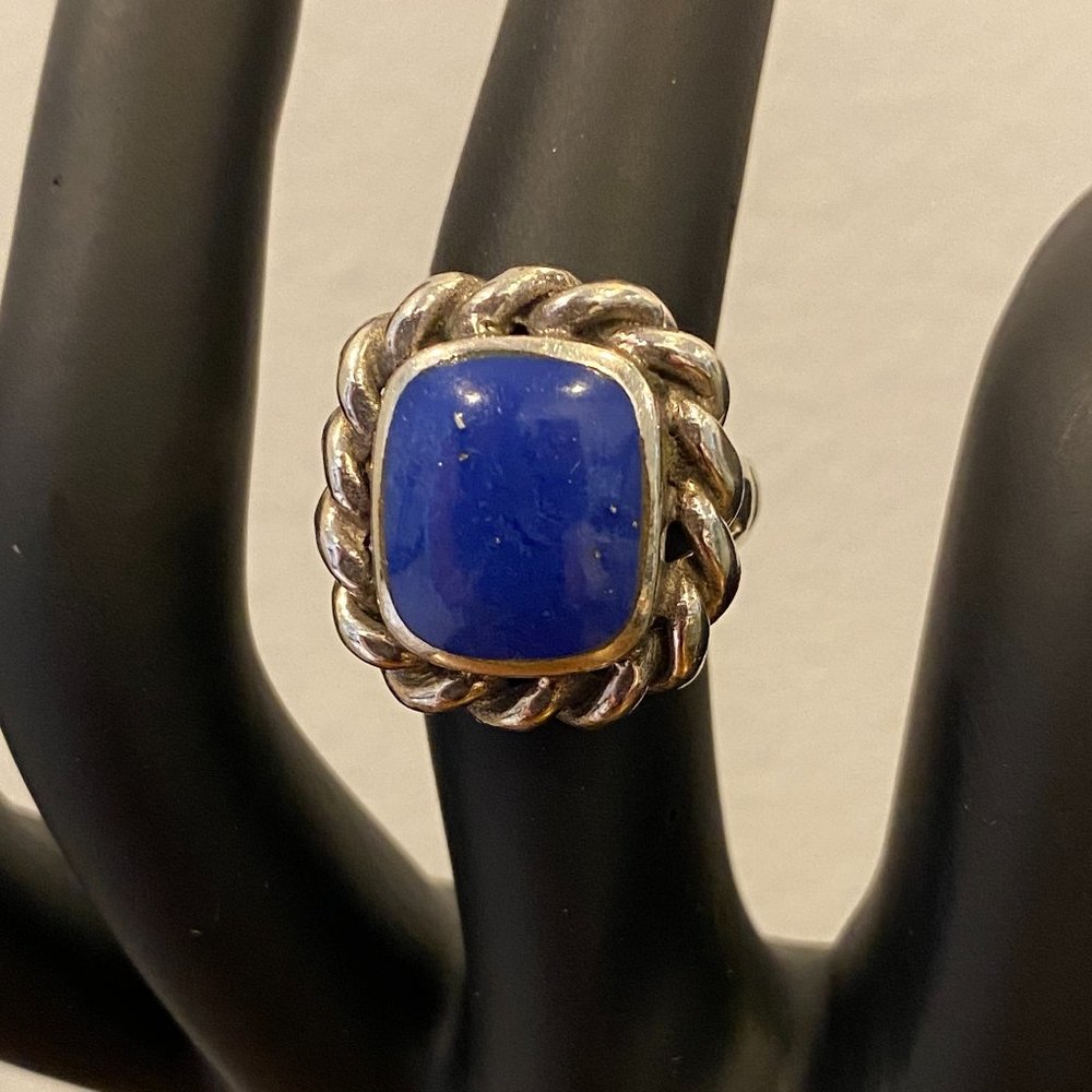 Vintage 925 Lapis Ring